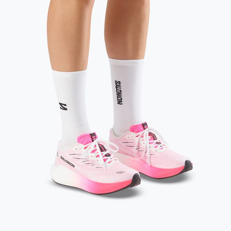 Buty do biegania damskie Salomon Aero Blaze 4 white/knockout pink 5