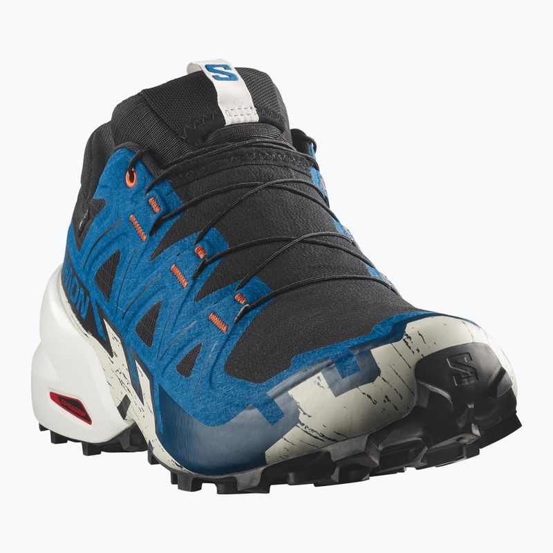 Buty do biegania męskie Salomon Speedcross 6 GTX black/mykonos blue 2