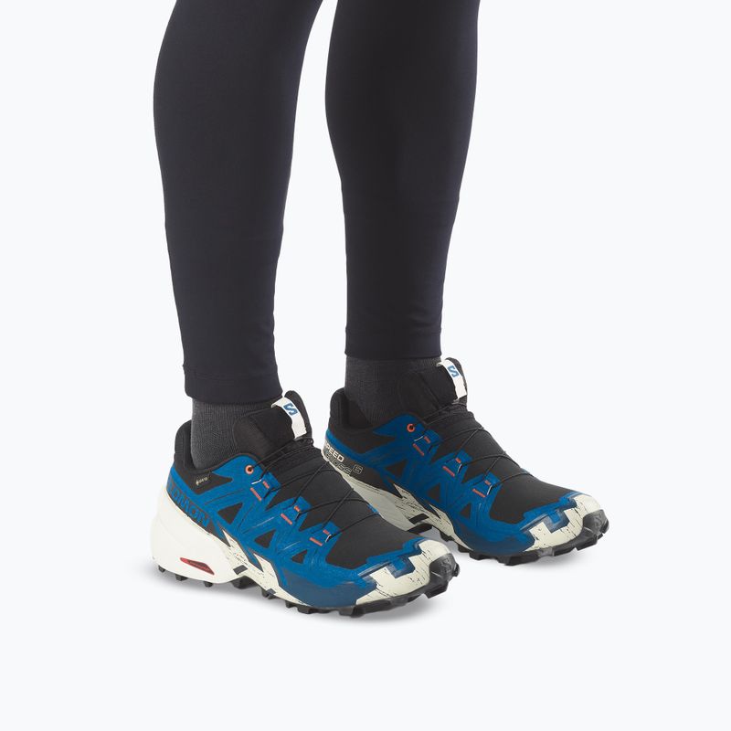 Buty do biegania męskie Salomon Speedcross 6 GTX black/mykonos blue 6