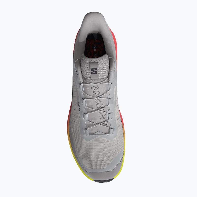 Buty do biegania męskie Salomon Genesis 2 gray violet/safety yellow 3