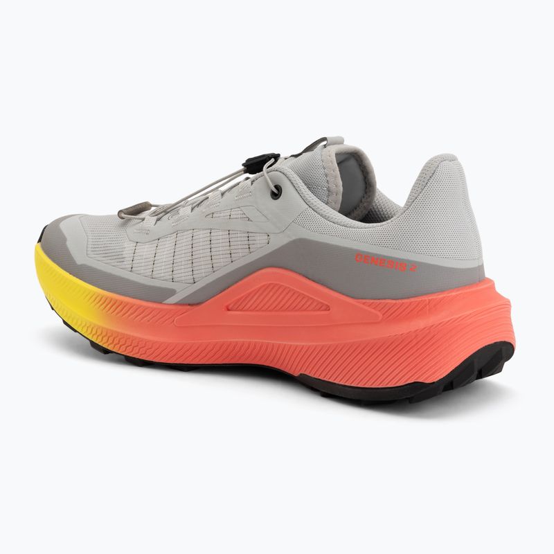Buty do biegania męskie Salomon Genesis 2 gray violet/safety yellow 3