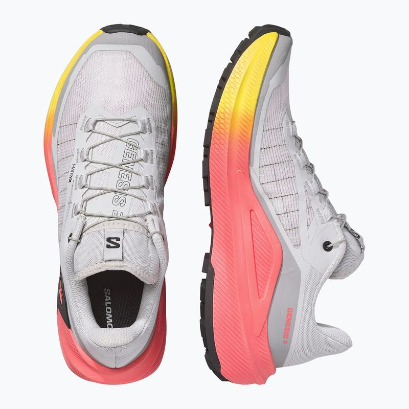 Buty do biegania damskie Salomon Genesis 2 gray violet/safety yellow 5