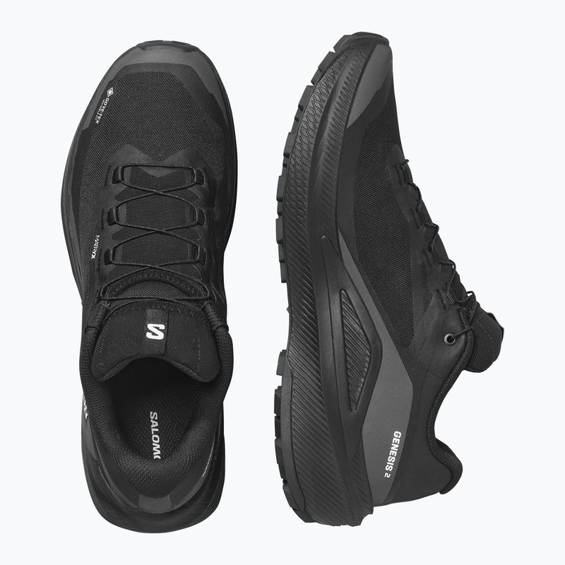 Buty do biegania męskie Salomon Genesis 2 GTX black/black 3