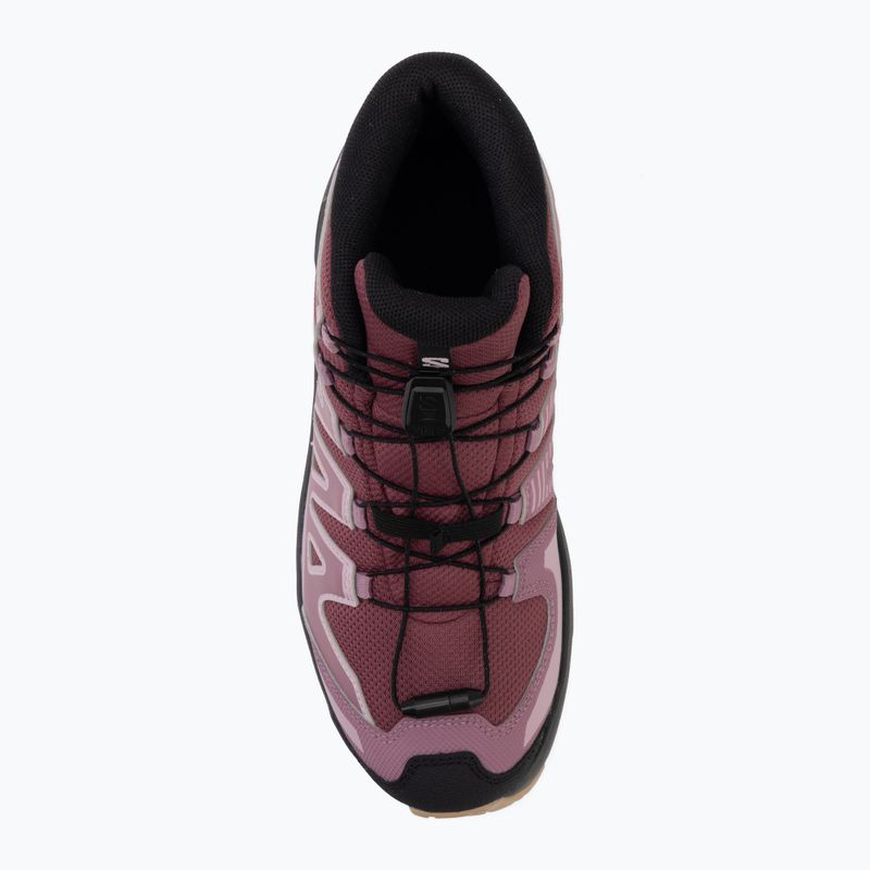 Buty turystyczne dziecięce Salomon XA Pro Mid Waterproof nocturne/dusky orchid 5