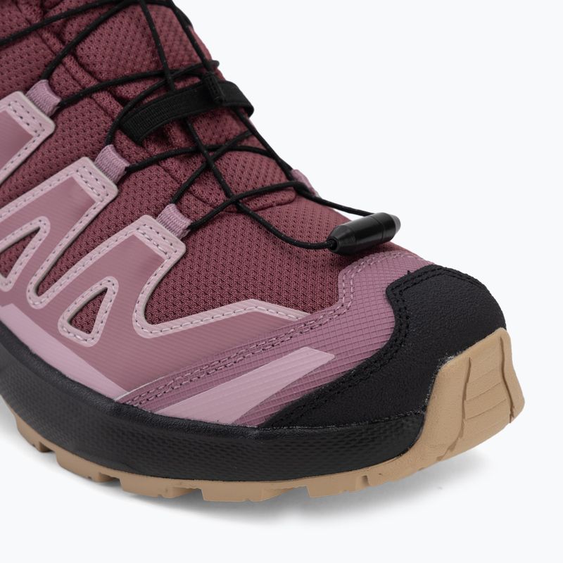 Buty turystyczne dziecięce Salomon XA Pro Mid Waterproof nocturne/dusky orchid 7