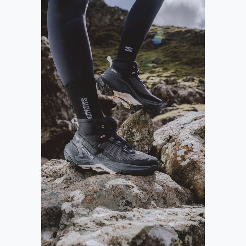 Buty turystyczne damskie Salomon Genesis Mid GTX black/dawn pink 6