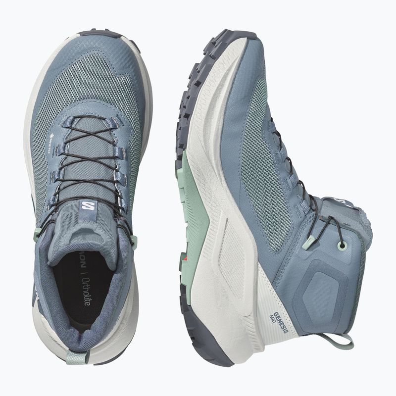Buty turystyczne damskie Salomon Genesis Mid GTX grisaille/green milieu 3