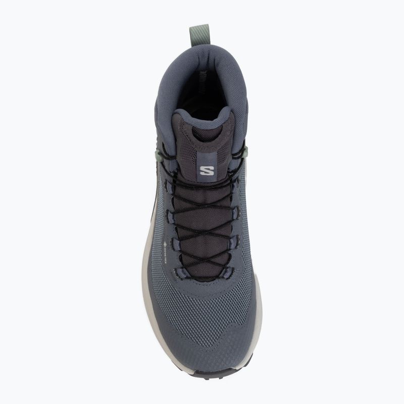 Buty turystyczne damskie Salomon Genesis Mid GTX grisaille/green milieu 5