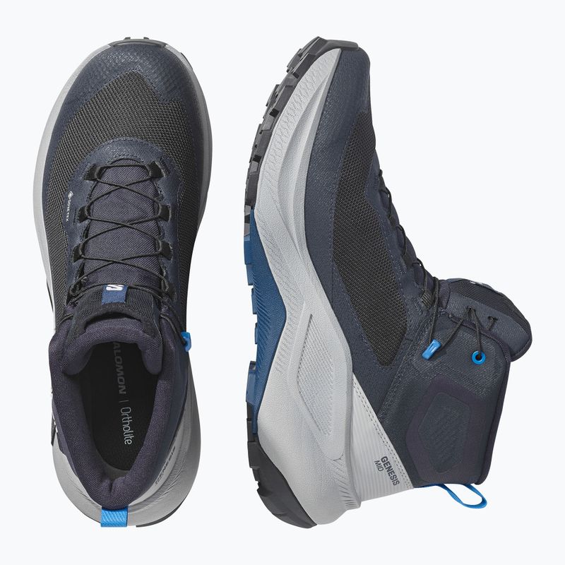Buty turystyczne męskie Salomon Genesis Mid GTX dark navy/spellbound 3