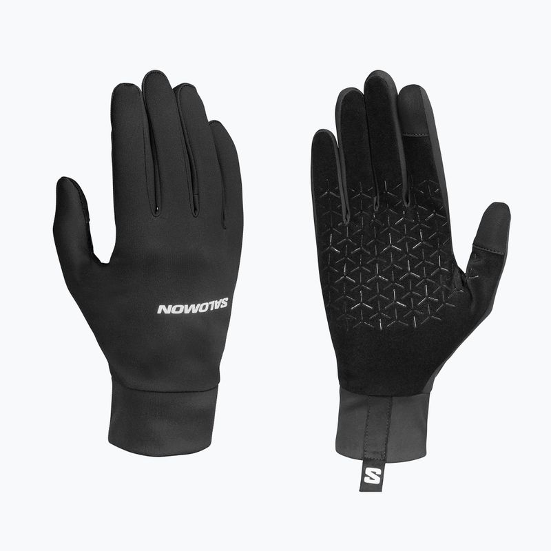 Rękawiczki do biegania Salomon Tech Softshell deep black