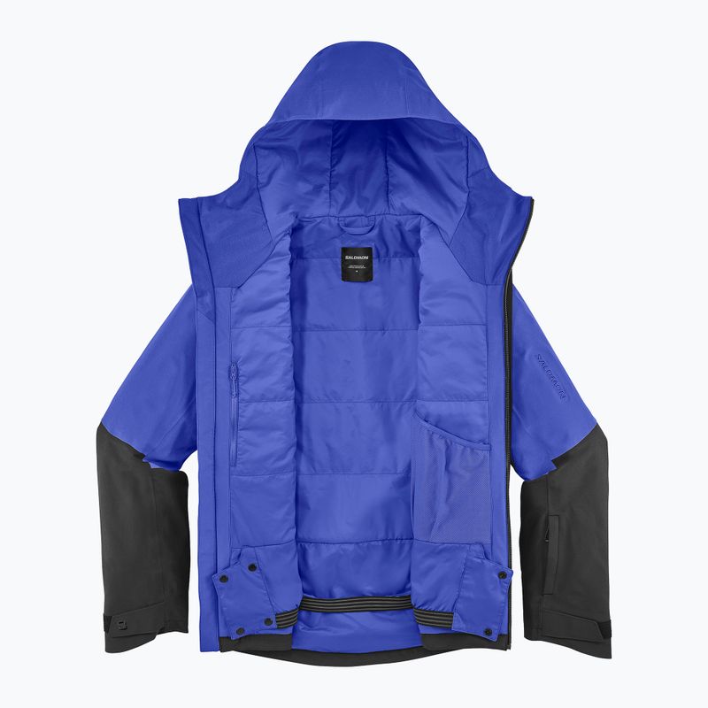 Kurtka narciarska męska Salomon Highland clematis blue/deep black 8