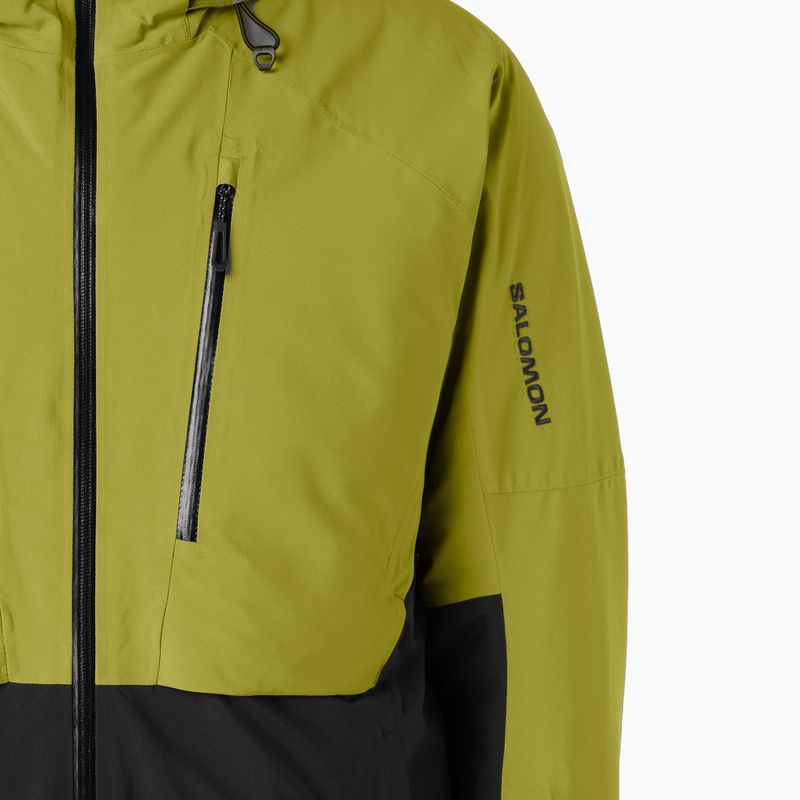 Kurtka narciarska męska Salomon Brilliant 2.0 cardamon seed/deep black 4