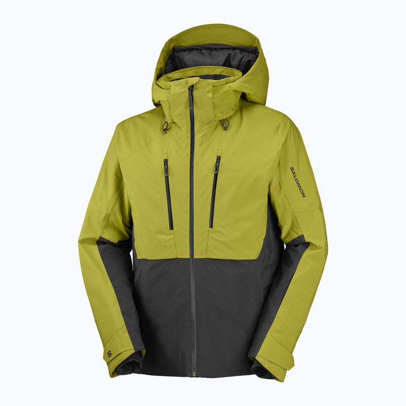 Kurtka narciarska męska Salomon Brilliant 2.0 cardamon seed/deep black 7