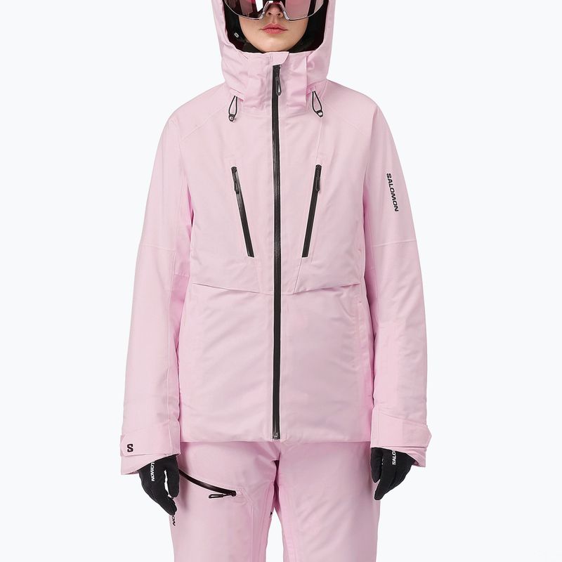 Kurtka narciarska damska Salomon Brilliant 2.0 icy pink