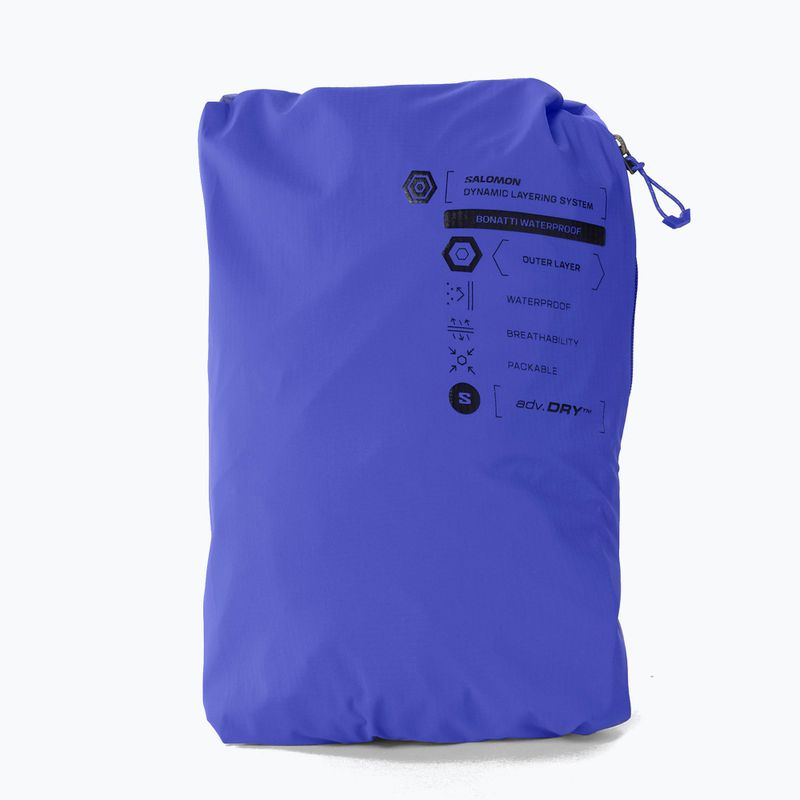 Kurtka do biegania męska Salomon Bonatti Waterproof clematis blue 9