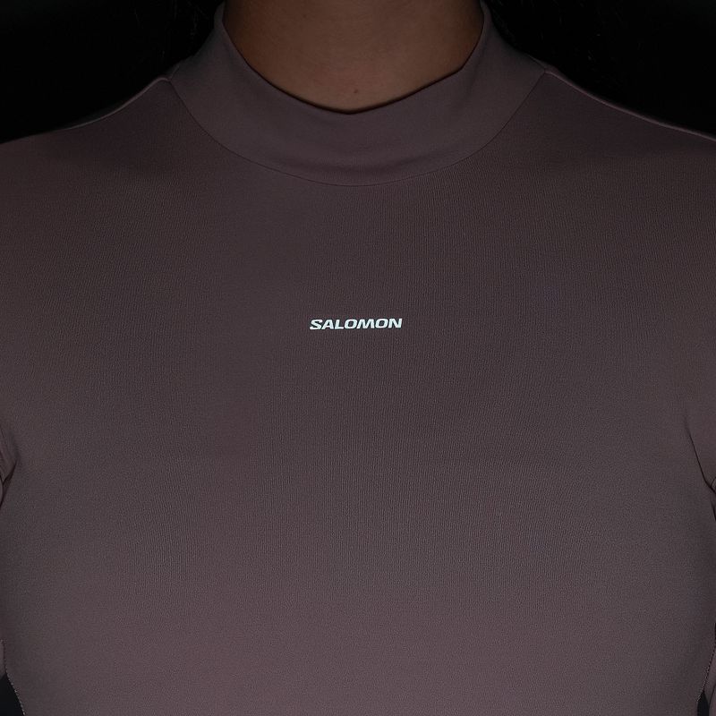 Longsleeve do biegania damski Salomon Bliss antler 4