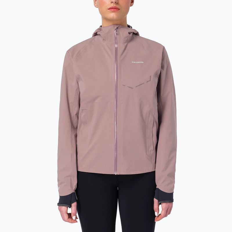 Kurtka do biegania damska Salomon Bonatti Waterproof antler