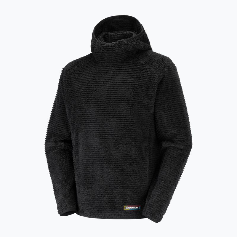 Bluza polarowa męska Salomon Thernova Fleece Hoodie deep black 6