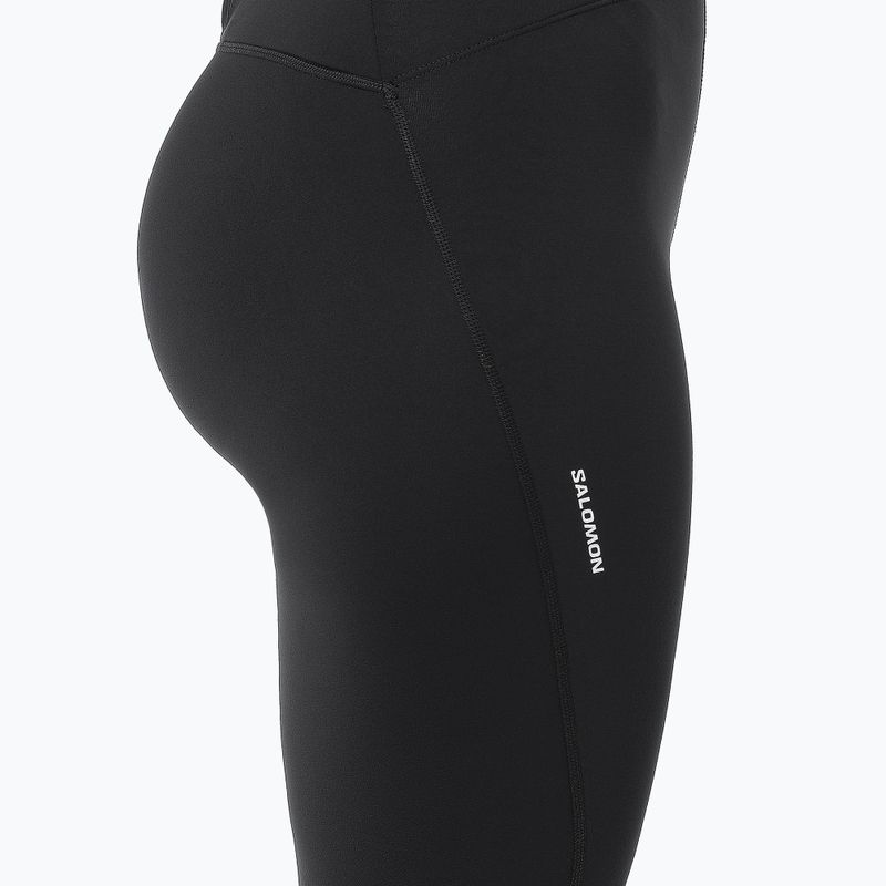 Legginsy do biegania damskie Salomon Shakeout Core Warm Tights deep black 3