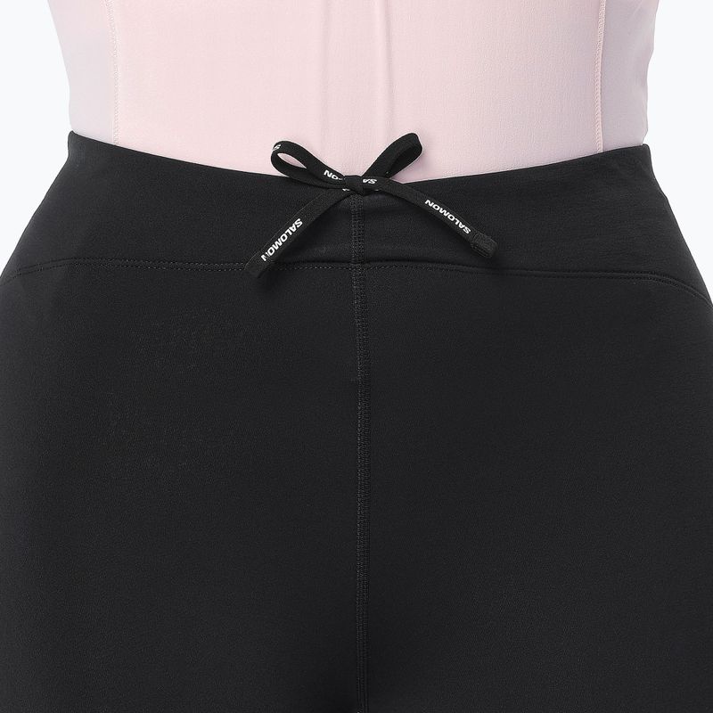 Legginsy do biegania damskie Salomon Shakeout Core Warm Tights deep black 4