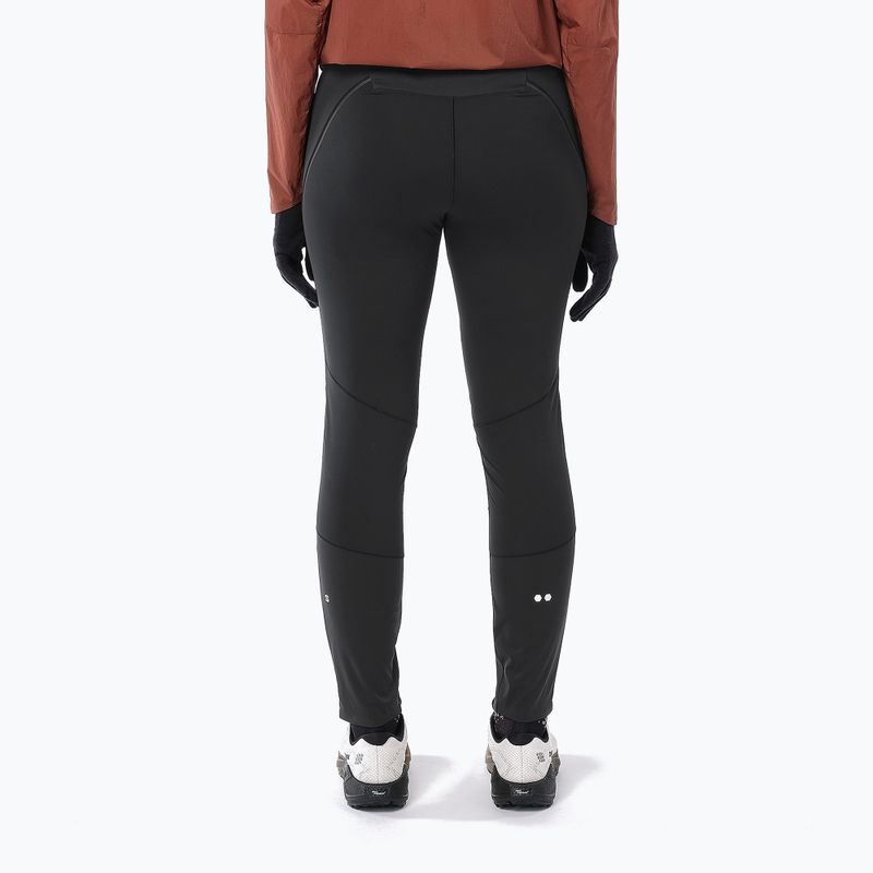 Legginsy do biegania damskie Salomon Sense Softshell Tights deep black 2