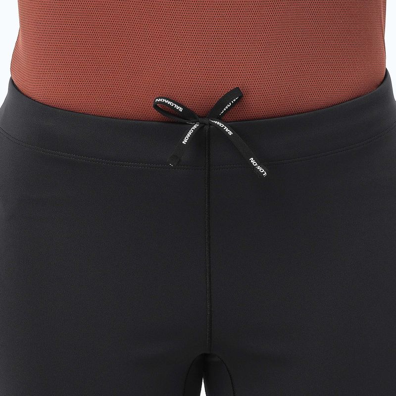 Legginsy do biegania damskie Salomon Sense Softshell Tights deep black 3