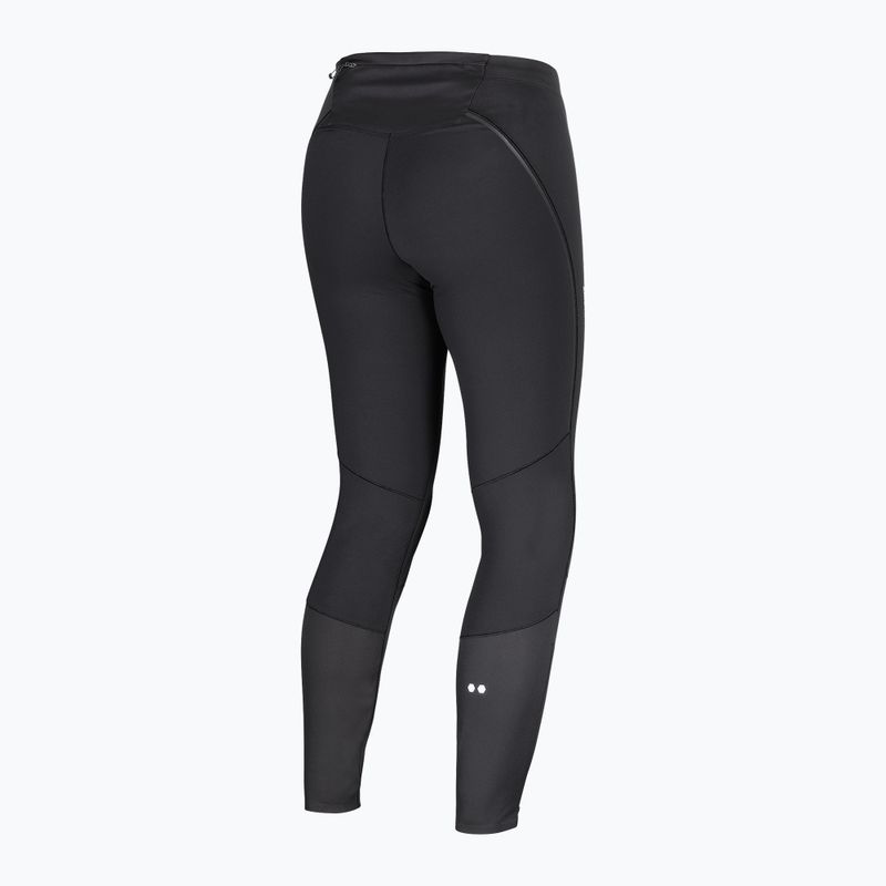 Legginsy do biegania damskie Salomon Sense Softshell Tights deep black 8