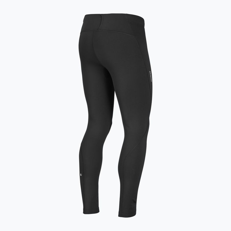 Legginsy do biegania męskie Salomon Shakeout Core Warm Tights deep black 9