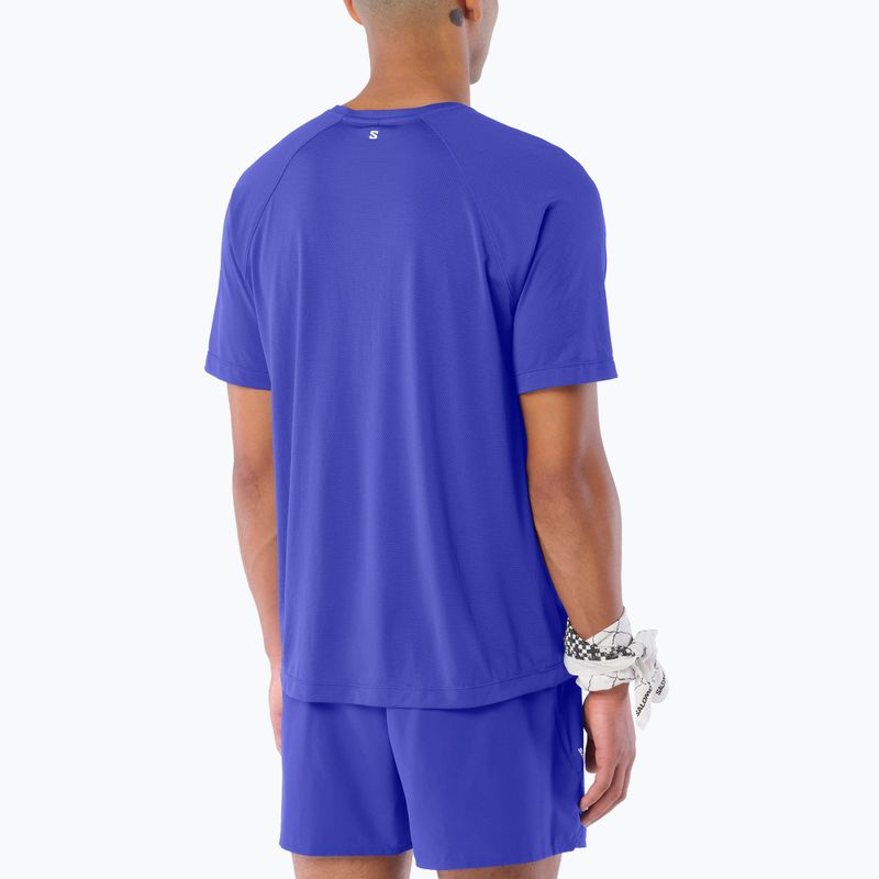 Koszulka do biegania męska Salomon Shakeout Core SS Tee clematis blue 2