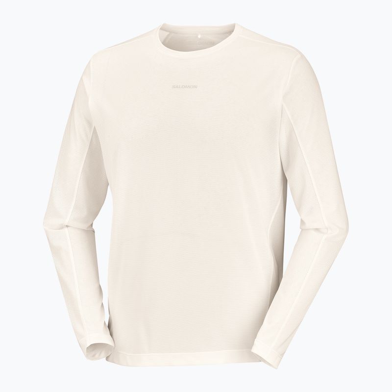 Longsleeve do biegania męski Salomon Shakeout Core Tee GFX LS whisper white/pink frosting 5