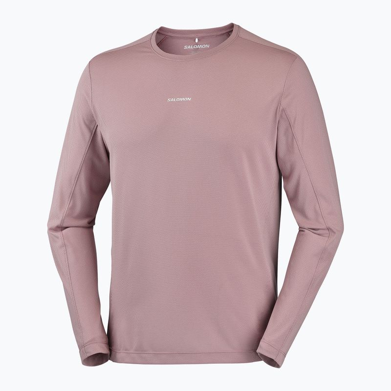 Longsleeve do biegania męski Salomon Shakeout Core LS Tee antler 4