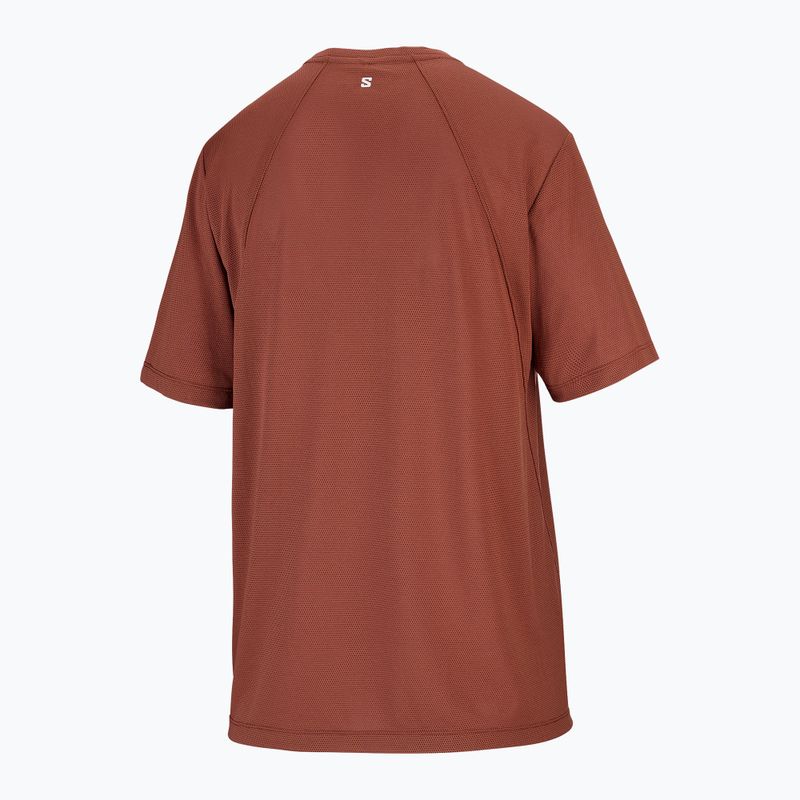 Koszulka do biegania damska Salomon Shakeout Core SS Tee burnt umber 5