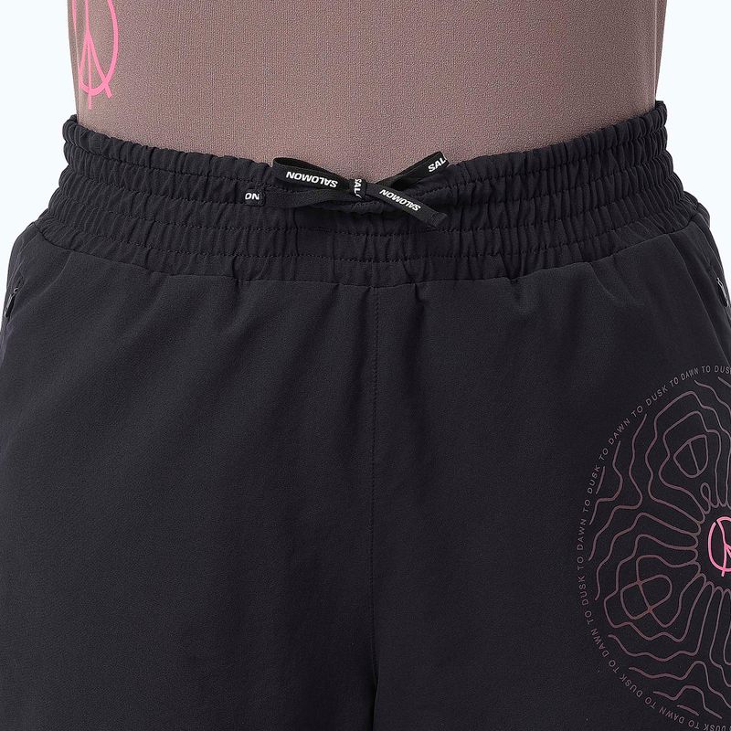 Spodenki do biegania damskie Salomon SHKout Courtney 4" deep black 4