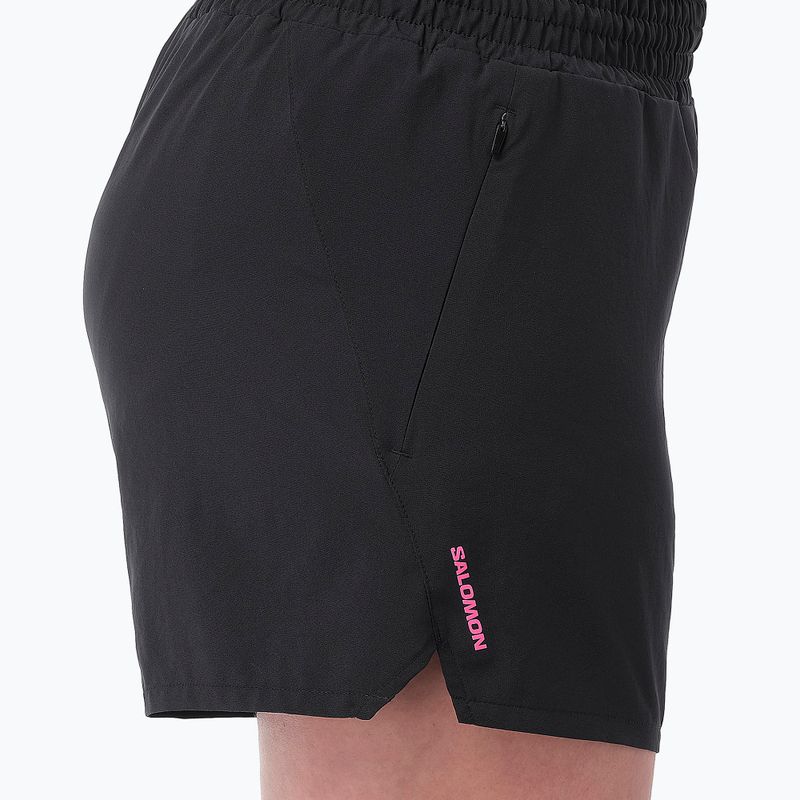 Spodenki do biegania damskie Salomon SHKout Courtney 4" deep black 5