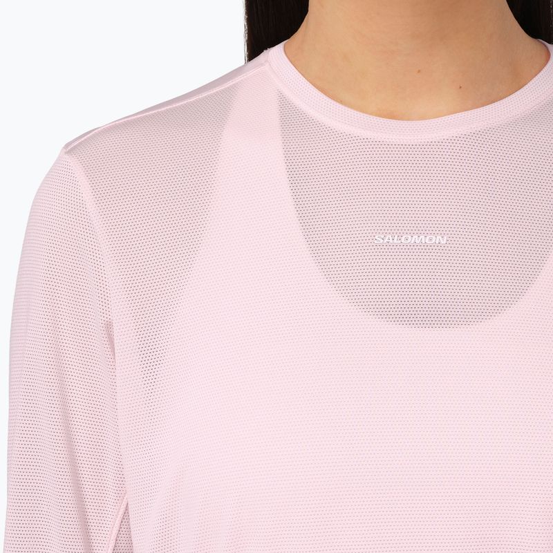 Longsleeve do biegania damski Salomon Shakeout Core LS Tee icy pink 3