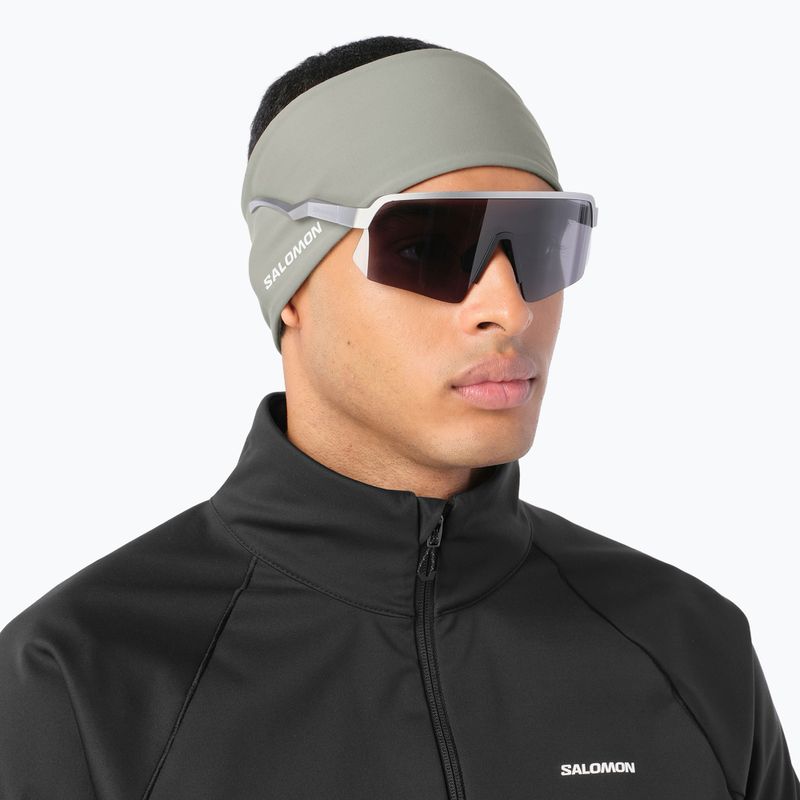 Opaska na głowę Salomon Run Tech Headband castor gray 2