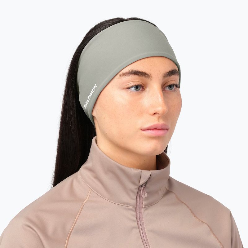 Opaska na głowę Salomon Run Tech Headband castor gray 3