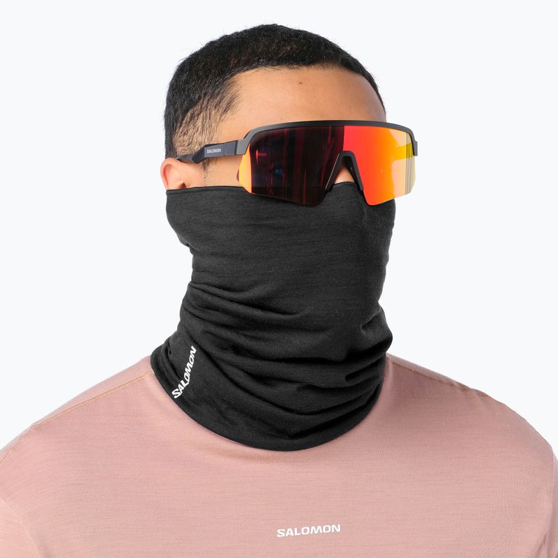Komin Salomon Merino Neck Gaiter deep black 2