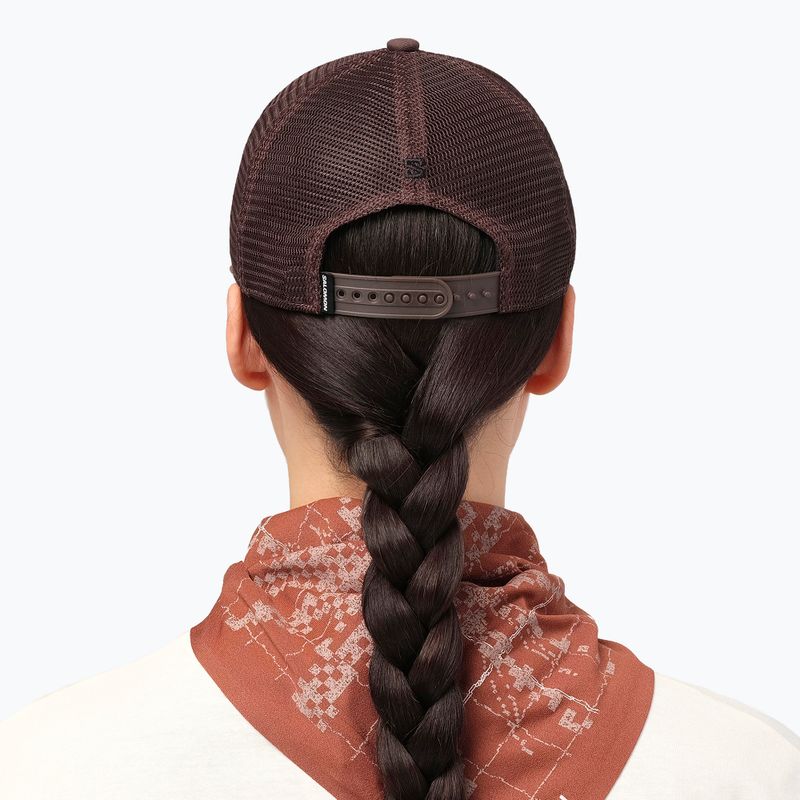 Czapka z daszkiem Salomon Logo Trucker coffee bean 5