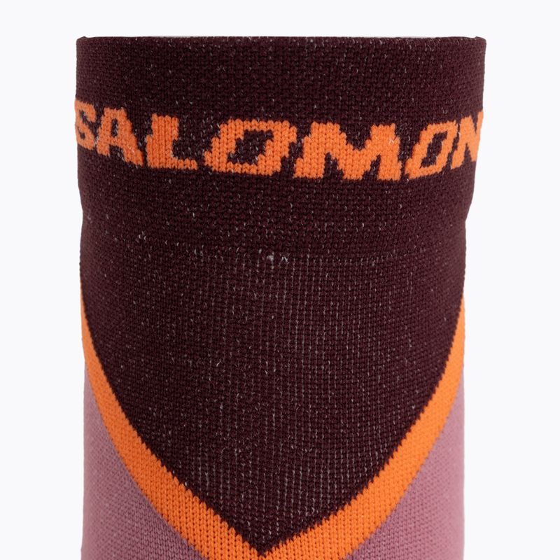Skarpety Salomon Pulse Ankle dusky orchid/huckleberry/dragon fire 3
