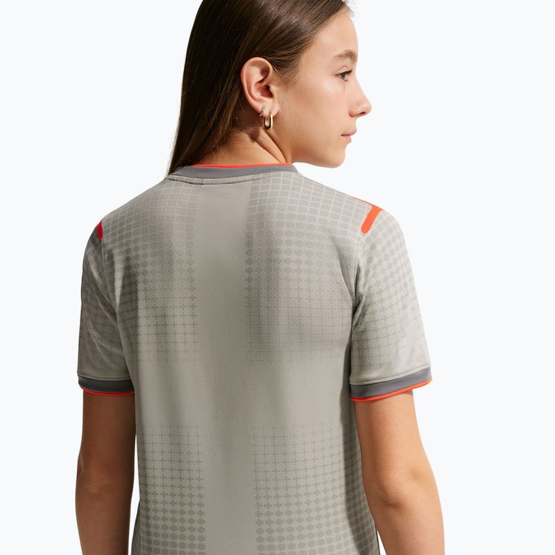 Koszulka piłkarska dziecięca Nike Anglia Pre-Match pewter grey/bright crimson 8