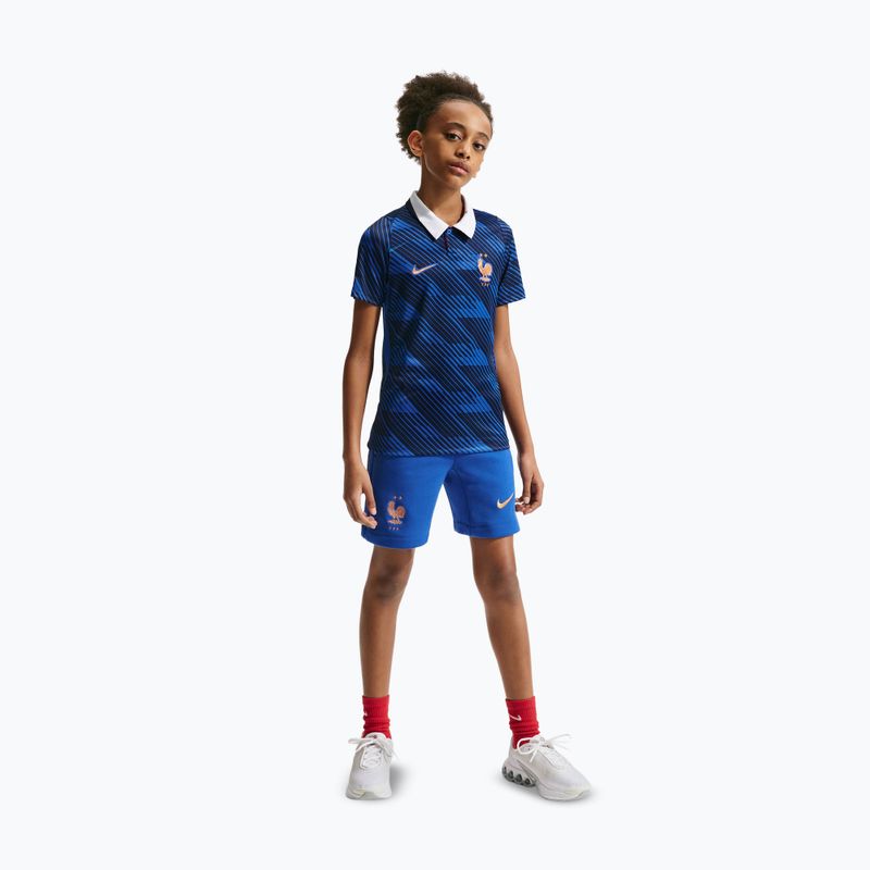Koszulka piłkarska dziecięca Nike FFF 2026 Stadium Home game royal/metallic copper 6