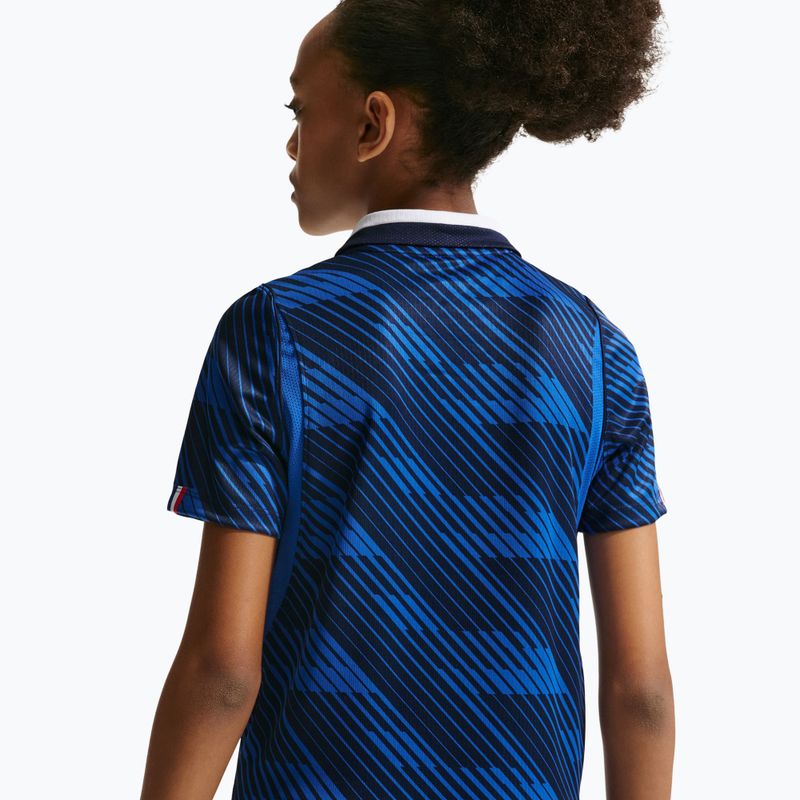 Koszulka piłkarska dziecięca Nike FFF 2026 Stadium Home game royal/metallic copper 9
