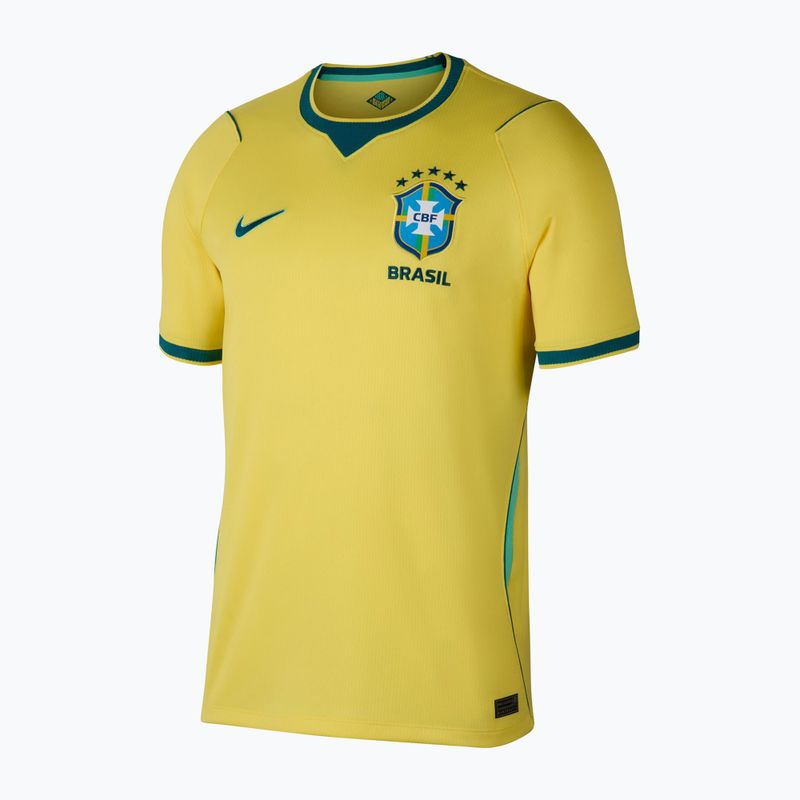 Koszulka piłkarska męska Nike Brazil 2026 Stadium Home Soccer Replica canary/light menta/geode teal 7