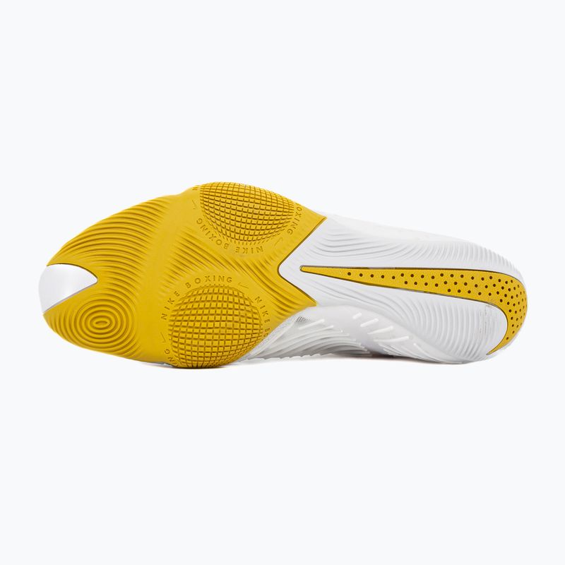 Buty bokserskie Nike HyperKo 3 white/metallic gold 5
