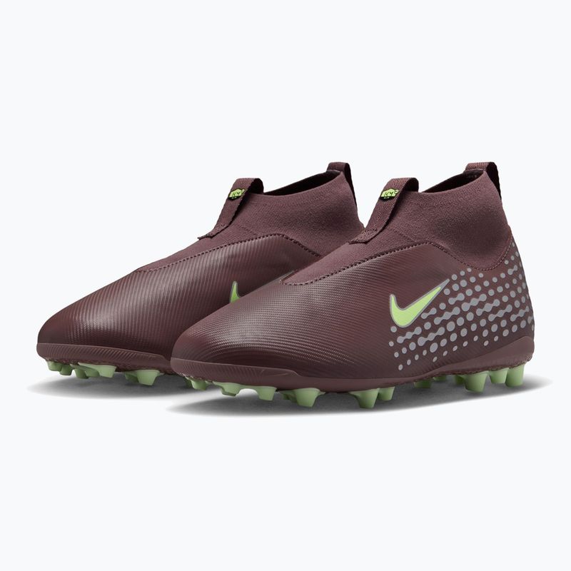 Buty piłkarskie dziecięce Nike Zoom Superfly 10 Academy Kylian Mbappe AG plum eclipse/metallic silver 3