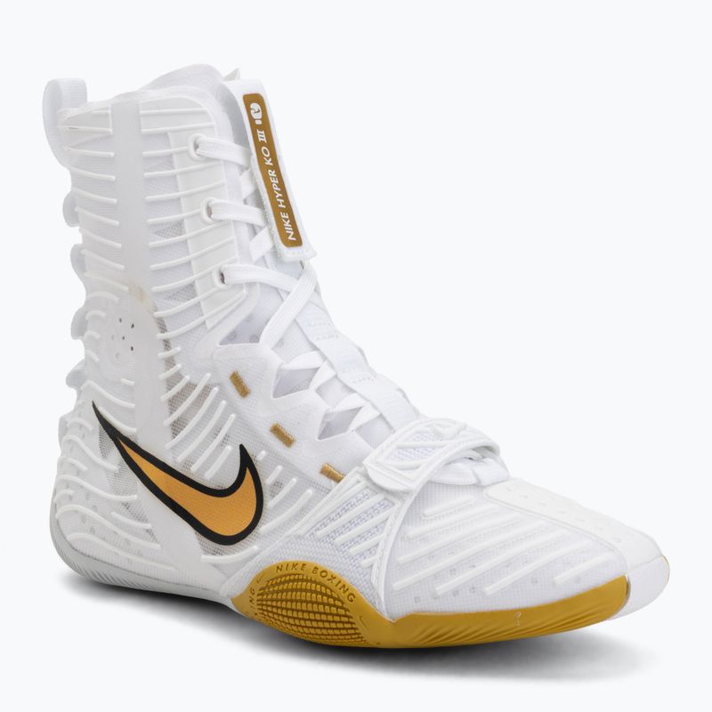 Buty bokserskie Nike HyperKo 3 white/metallic gold