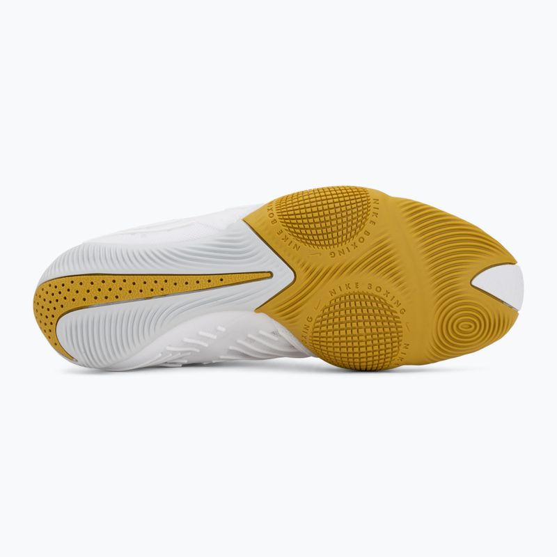 Buty bokserskie Nike HyperKo 3 white/metallic gold 4