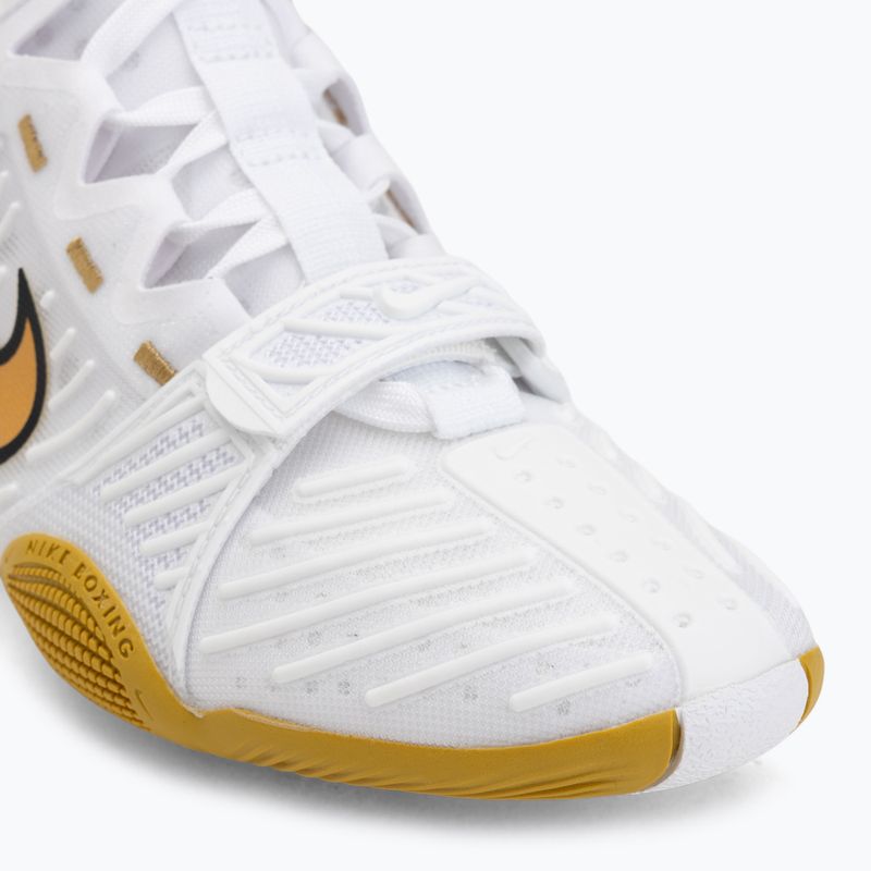 Buty bokserskie Nike HyperKo 3 white/metallic gold 7