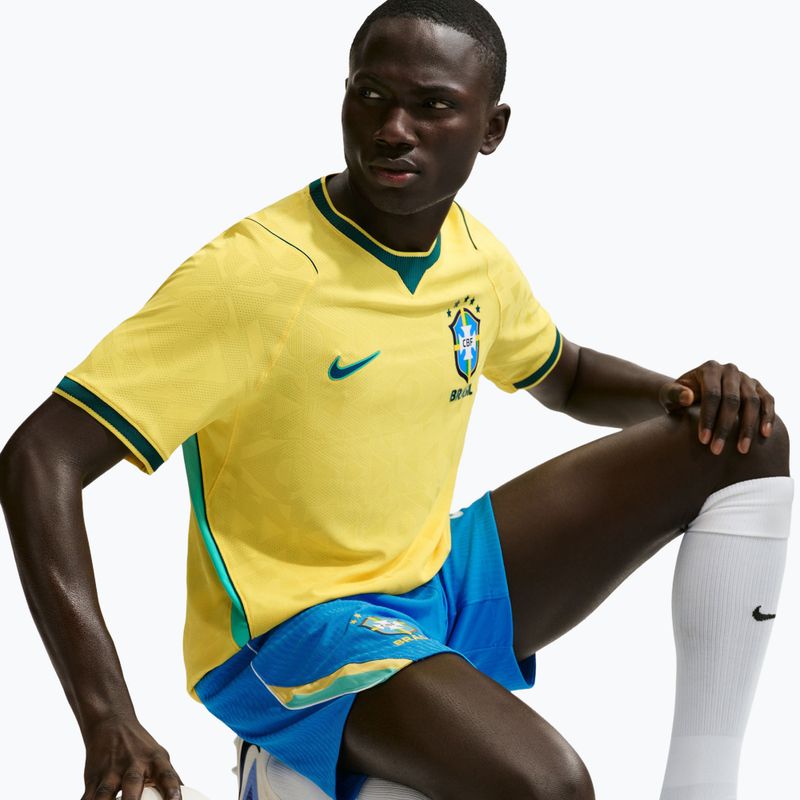 Koszulka piłkarska męska Nike Brazil 2026/27 Match Home canary/light menta/geode teal 4
